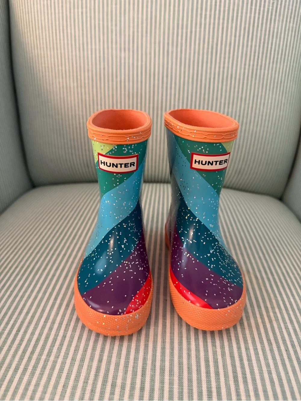 Hunter Rainbow Sparkle Rain Boots